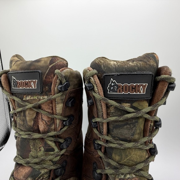 ROCKY Sport Pro 1000 Gram Hunting Boots Mens Size 10.5M RKS0309 Camo Waterproof - Picture 4 of 11